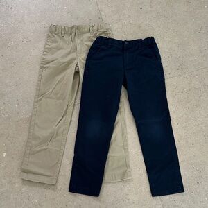 Cat & Jack Khaki and Navy Uniform Pants Set size 10